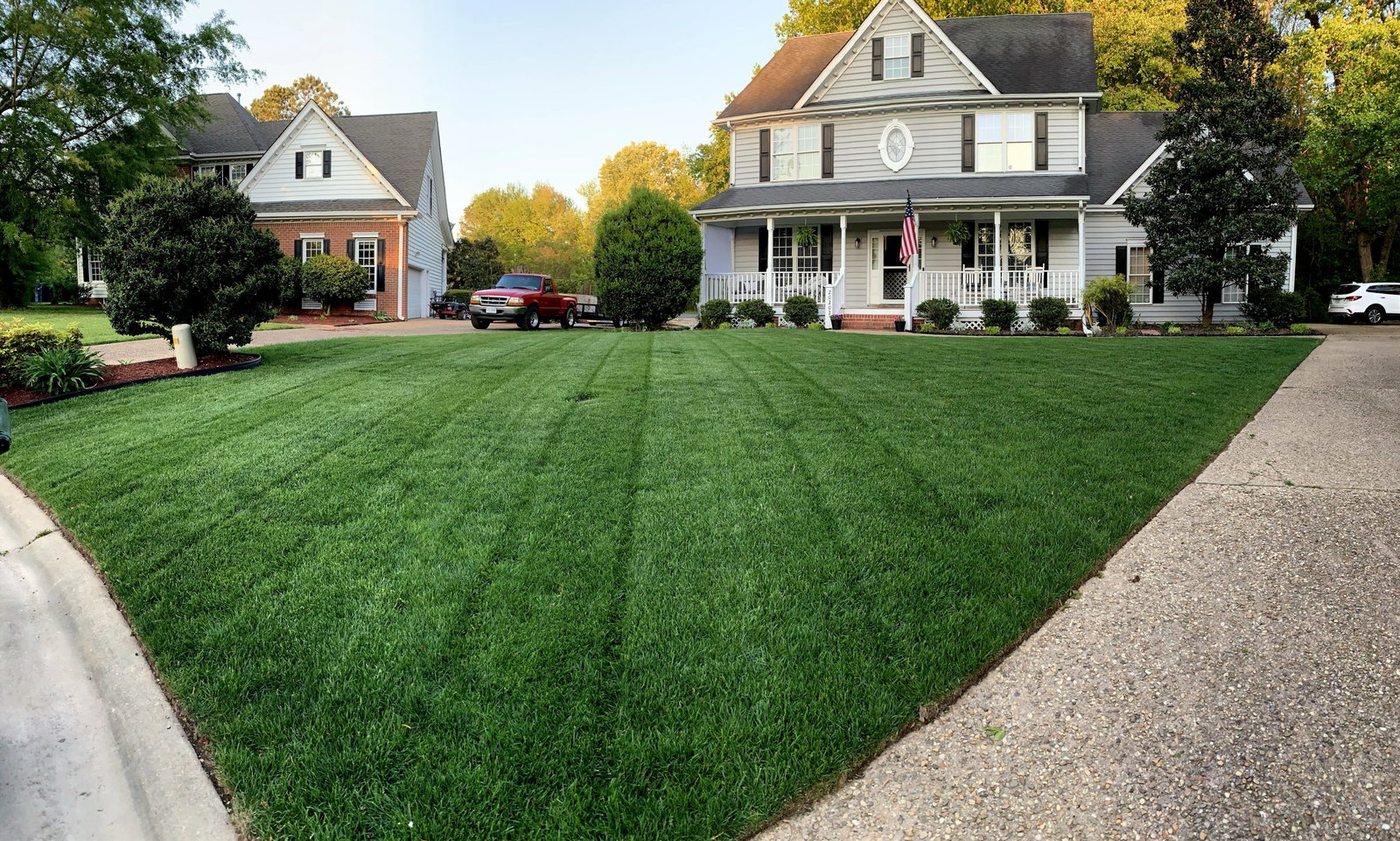 a lawn phix treated lawn in bellingham ma